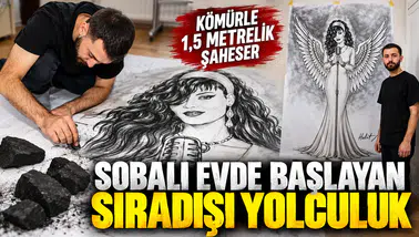 Sobalı Evde Başlayan Sıradışı Yolculuk: Kömürle Bergen’in portresini çizdi