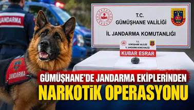 Gümüşhane’de Jandarma Ekiplerinden Narkotik Operasyonu