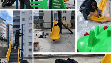 Gümüşhane Belediyesi'nden Yeni Mahalle'ye Modern Çocuk Parkı