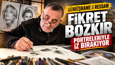 Gümüşhaneli Ressam Fikret Bozkır Portreleriyle İz Bırakıyor