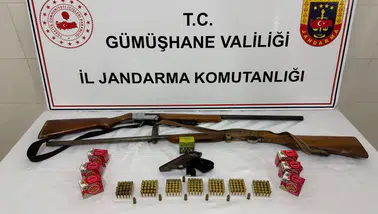 Jandarma'dan Şiran'da Silah Kaçakçılığı Operasyonu
