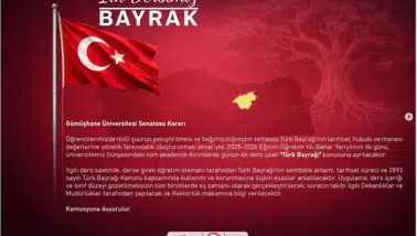 Gümüşhane Üniversitesi’nden Türkiye’de bir ilk! Bahar Dönemi Türk Bayrağı Dersiyle Başlayacak