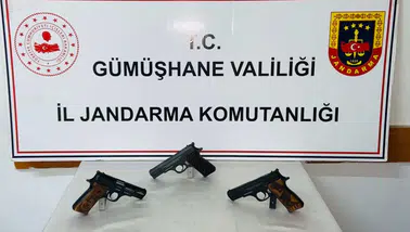 Torul’da Jandarma'dan silah kaçakçılığı operasyonu: 3 silah ve 2 şüpheli yakalandı