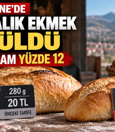 Gümüşhane’de ekmeğe yüzde 12 zam: Yeni fiyatlar belli oldu
