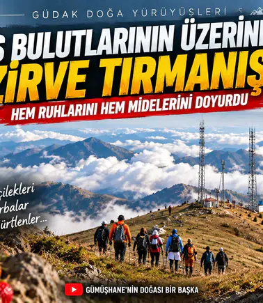 Sis Bulutlarının Üzerine Tırmandılar: Doğaseverler Zirvede Hem Ruhlarını Hem Midelerini Doyurdu