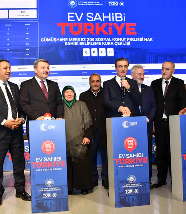 Gümüşhane’de 940 Konut İçin Kuralar Çekildi