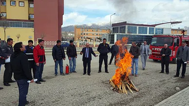 Kelkit Kaymakamlığı’nda Yangın Tatbikatı