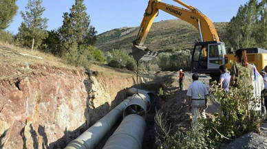 Sadak sulaması ile 62 bin 200 dekar zirai arazi suya kavuşuyor