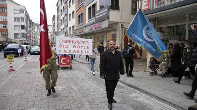 Ülkü Ocaklarından Cumhuriyet Bayramı yürüyüşü
