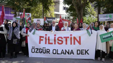 Gümüşhane’de kadınlardan “Gazze İçin Sessiz Çığlık” yürüyüşü