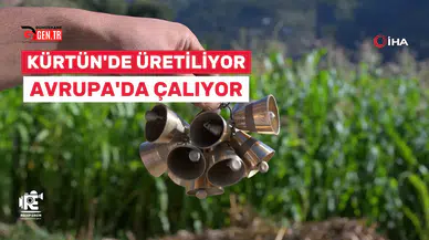 Kürtün'de hurda musluktan el emeğiyle üretilen ziller Avrupa’da çalıyor
