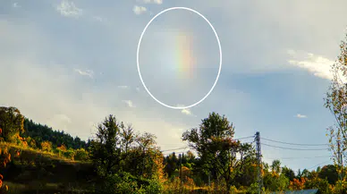Ne gökkuşağı ne de güneş: Gümüşhanelileri şaşırtan görüntü kameralara yansıdı