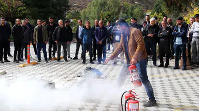 GÜ’de yangın söndürme eğitimi ve tatbikatı gerçekleştirildi