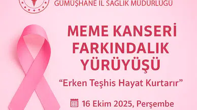 Gümüşhane’de Meme Kanserine Dikkat Çekmek İçin Farkındalık Yürüyüşü Düzenlenecek