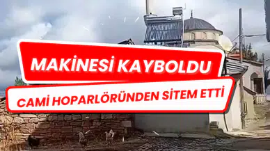 Makinesi kayboldu, camii hoparlöründen sitem etti