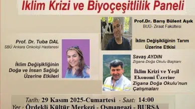 Zigana Doğa Okulu İklim Krizini Bursa'da masaya yatıracak