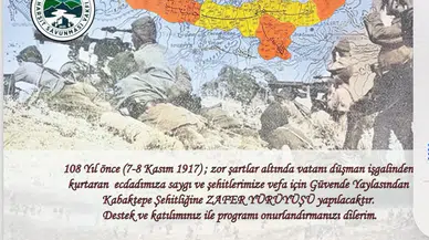 Gümüşhane'de 108 yıllık destan için şehitlere vefa ve zafer yürüyüşü düzenlenecek