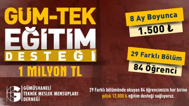 GÜM-TEK'ten geleceğin mühendislerine 1 Milyon TL'yi aşan burs