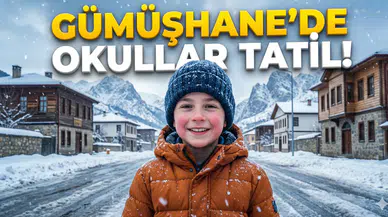 Gümüşhane’de okullar Cuma günü de tatil edildi