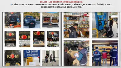 Gümüşhane Emniyeti'nden suç organizasyonlarına 70 operasyon