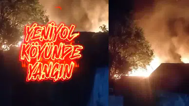 Gümüşhane’de çıkan yangında iki ev ve bir ahır kullanılamaz hale geldi