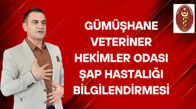 Gümüşhane Veteriner Hekimler Odası’ndan üreticilere önemli çağrı