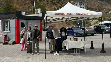 Gümüşhane Üniversitesi Öğrencileri Otogarda Karşılıyor