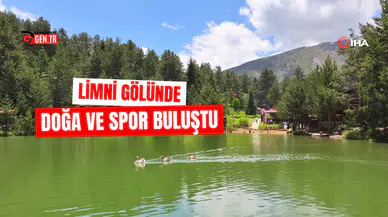 Limni Gölü Tabiat Parkında spor ve doğa buluştu