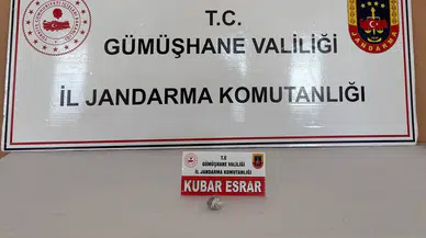 Jandarma’dan Şiran'da uyuşturucu operasyonu
