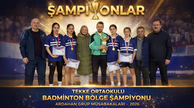 Tekke Ortaokulu Badminton Takımı Üst Üste 3. Kez Bölge Şampiyonu Oldu