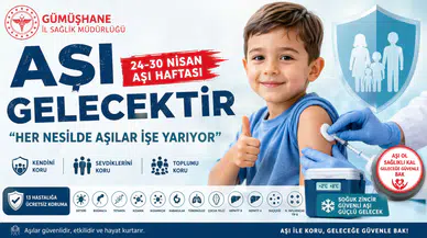 Gümüşhane İl Sağlık Müdürlüğü’nden 'Aşı Haftası' Açıklaması: "Aşı Gelecektir"