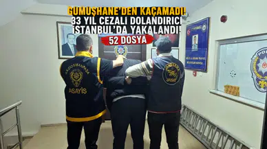 52 Farklı Suç, 33 Yıl Ceza: Gümüşhane JASAT’tan Kaçamadı!