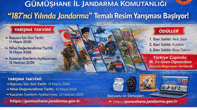 Jandarma'nın 187. yılı Gümüşhane'de tuvale yansıyacak