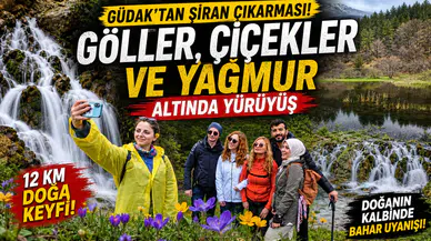 GÜDAK’tan Şiran çıkarması: Göller, çiçekler ve yağmur altında yürüyüş