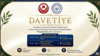 Gümüşhane'de Dünya Psikologlar Günü’ne Özel “Psikoloji Zirvesi” Düzenlenecek