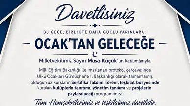Ülkü Ocakları Gümüşhane İl Başkanlığı "Ocak’tan Geleceğe" Programı düzenleyecek