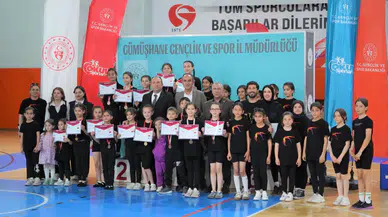 Gümüşhane'de ilk kez düzenlenen jimnastik turnuvasında madalya heyecanı