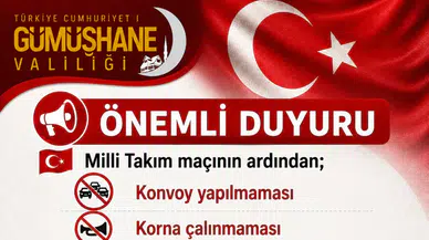 Gümüşhane Valiliğinden YKS Öncesi Vatandaşlara Önemli Duyuru