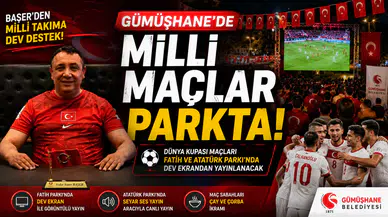 Gümüşhane Belediyesi Millilerin Dünya Kupası Maçlarını Dev Ekrandan Yayınlayacak