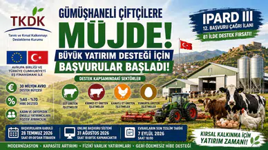Gümüşhaneli Çiftçilere Müjde: Büyük Yatırım Desteği İçin Başvurular Başladı!