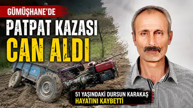 Kürtün'de patpat kazası: 3 çocuk babası Dursun Karakaş kurtarılamadı