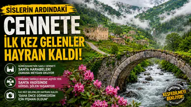 Gümüşhane’de doğanın tarihle kucaklaştığı yer: Santa Vadisinde görsel şölen yaşanıyor