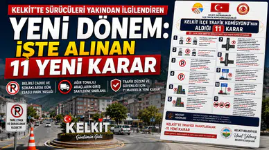 Kelkit'te Sürücüleri Yakından İlgilendiren Yeni Dönem: İşte Alınan 11 Yeni Karar