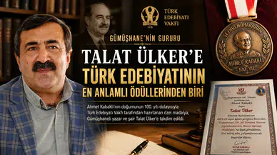 Gümüşhane'nin Gururu Talat Ülker'e Türk Edebiyatının En Anlamlı Ödüllerinden Biri