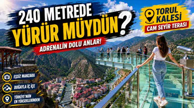 240 Metre Yükseklikte Adrenalin Dolu Anlar: "İlk Adımı Attığımda Düşeceğim Diye Çok Korktum"