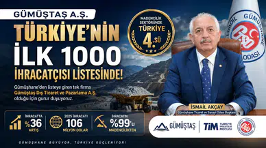 Gümüştaş A.Ş. Türkiye'nin İlk 1000 İhracatçısı Listesinde Yer Aldı