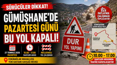 Sürücüler Dikkate Almalı: Pazartesi Günü O Yol Saatlerce Trafiğe Kapatılacak!