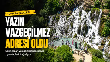 Tomara Şelalesi Yaz Sıcaklarında Doğa Tutkunlarının Uğrak Noktası Oldu