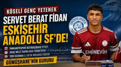 Köseli Genç Millî Futbolcu Servet Berat Fidan, Yeni Sezonda Eskişehir Anadolu SF Forması Giyecek