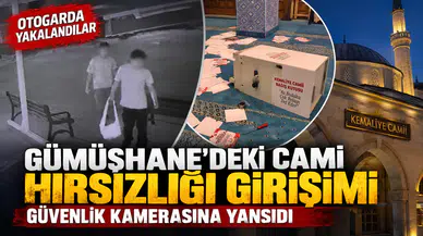Gümüşhane Kemaliye Camiinde Hırsızlık Girişimi: Zanlılar Otogarda Yakalandı